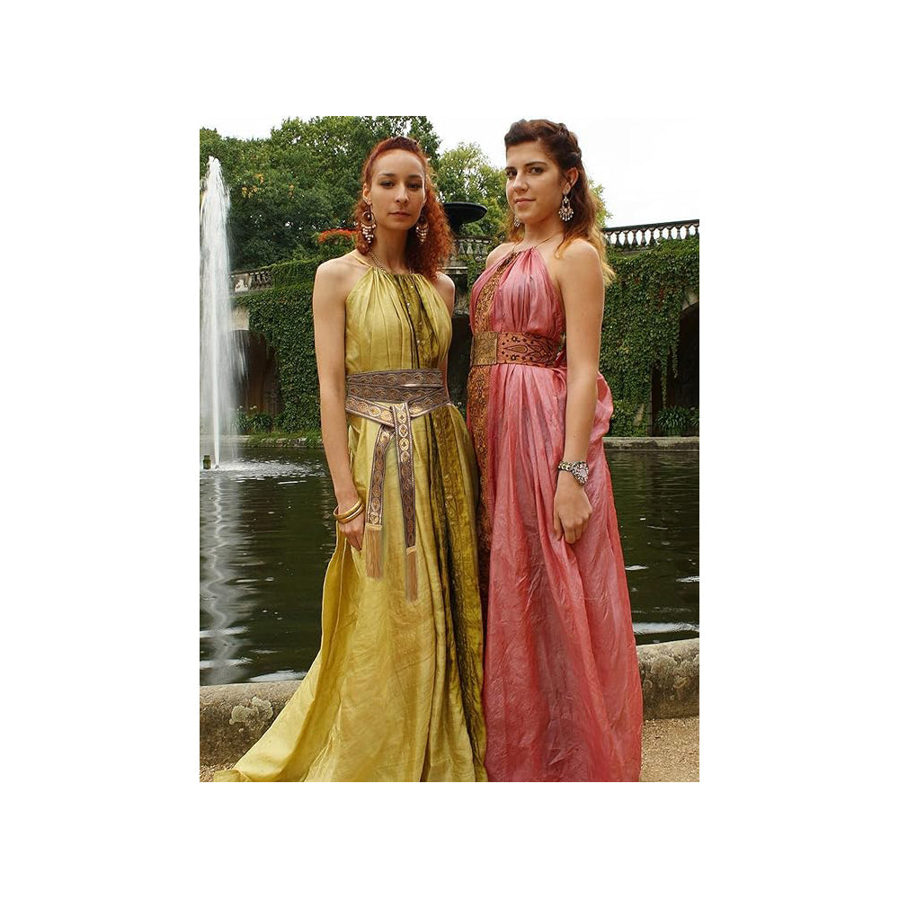 Medieval Vintage Waist Belt with Wave Trim Pirate Cosplay Costume Accessory