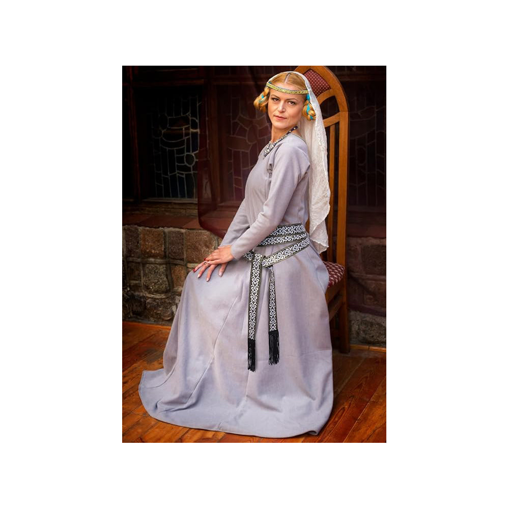 Medieval Vintage Waist Belt with Wave Trim Pirate Cosplay Costume Accessory