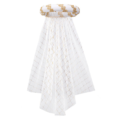 Medieval Headwear Headpiece Bourrelet With Gold Trim Renaissance Padded Roll Chaplets Coif Cap Velvet Costume Accessories