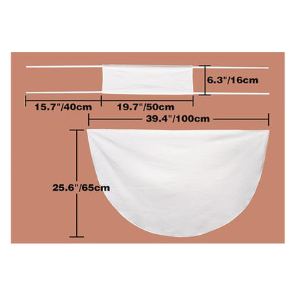 Medieval Women White Headscarf Renaissance Hat Scarf Cosplay Ren Faire Costume Accessories