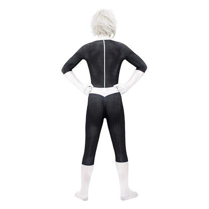Men Black Cosplay Bodysuit Costume 3D Printed for Halloween Party