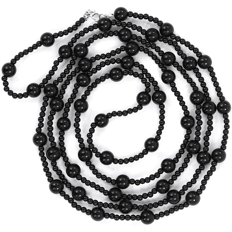 Men Cosplay Traditional Korean Hat Black Chains Cap With Wide Brim Cosplay Costume Accessories For Halloween Party