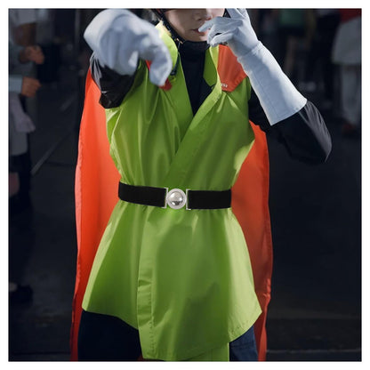 Men Elastic Adjustable Cosplay Belt Black Yellow Belt Costumes Accessories