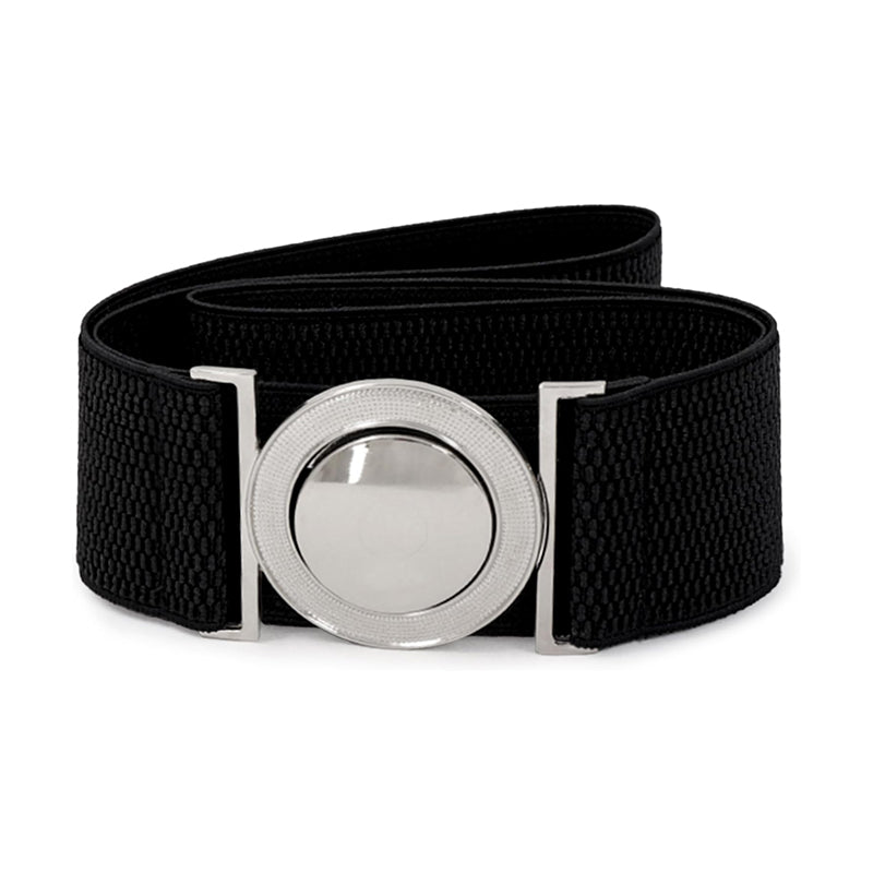 Men Elastic Adjustable Cosplay Belt Black Yellow Belt Costumes Accessories