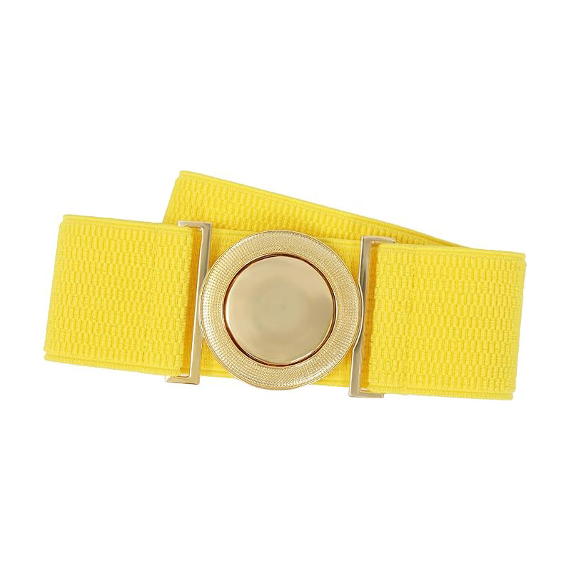 Men Elastic Adjustable Cosplay Belt Black Yellow Belt Costumes Accessories