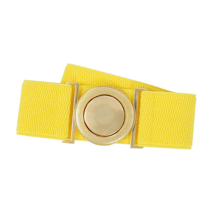 Men Elastic Adjustable Cosplay Belt Black Yellow Belt Costumes Accessories