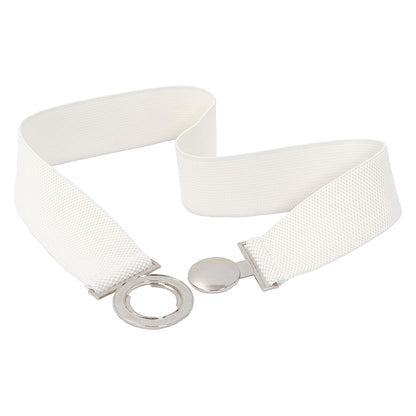 Men Elastic Adjustable Cosplay Belt Black Yellow White Belts Costumes Accessories