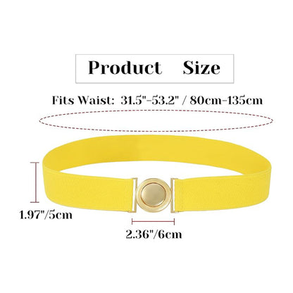 Men Elastic Adjustable Cosplay Belt Black Yellow Belt Costumes Accessories