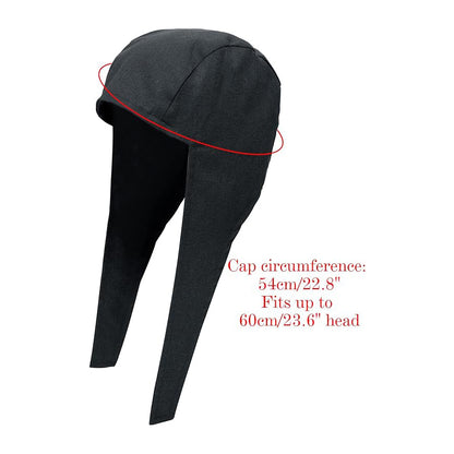 Men Medieval Coif Cap Linen Hats Bonnet With Ear Flaps Victorian Cap Cosplay Costume Accessories