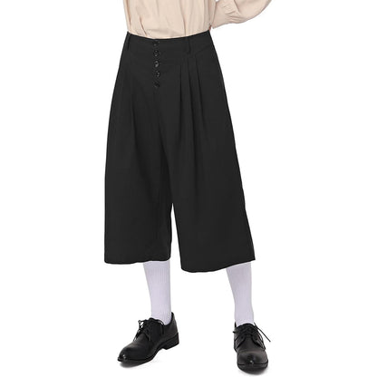 Men Medieval Colonial Pirate Breeches Wide Legs Pants Renaissance Trousers Cosplay Costume Pants For Party Daily Wear