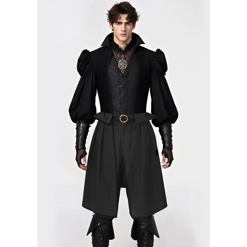 Men Medieval Pants Viking Steampunk Renaissance Gothic Pirate Trousers With Belt Cosplay Costumes For Party Daily-wear