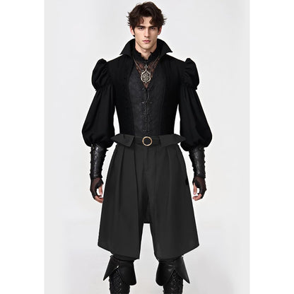 Men Medieval Pants Viking Steampunk Renaissance Gothic Pirate Trousers With Belt Cosplay Costumes For Party Daily-wear