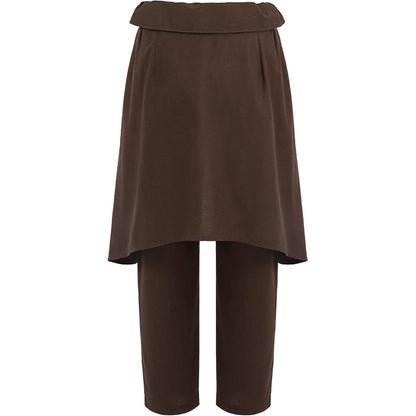 Men Medieval Pants Viking Steampunk Renaissance Gothic Pirate Trousers With Belt Cosplay Costumes For Party Daily-wear