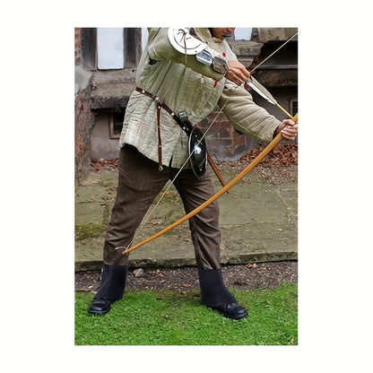 Men Medieval Pirate Boot Covers Renaissance Steampunk Faux Leather Retro Short Gaiters Spats With Rivets Costume Accessories