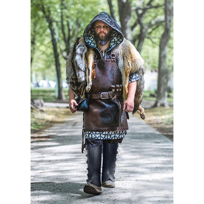 Men Medieval Pirate Boots Covers Faux Leather Steampunk Leg Guards Renaissance Leg Covers Costume Accessories