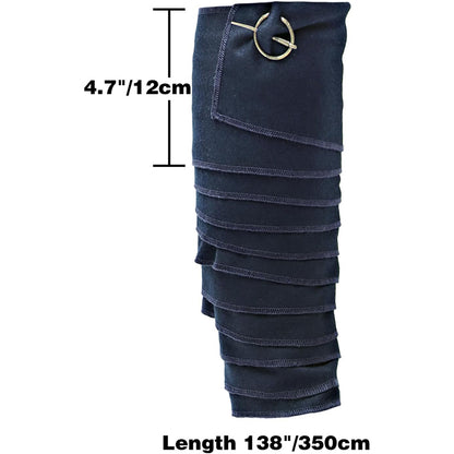 Men Medieval Pirate Leg Wraps With Brooch Pins Renaissance Leg Covers Cosplay Costume Accessories For Party Halloween Daily Wear