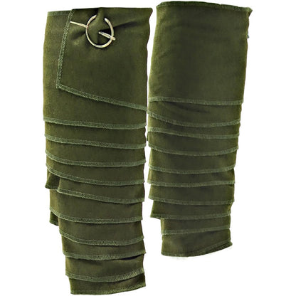 Men Medieval Pirate Leg Wraps With Brooch Pins Renaissance Leg Covers Cosplay Costume Accessories For Party Halloween Daily Wear