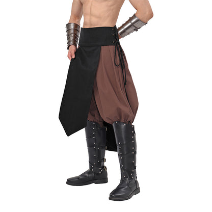 Men Medieval Renaissance Adjustable Loincloth Knight Warrior Linen Loincloth LARP Costume Accessories