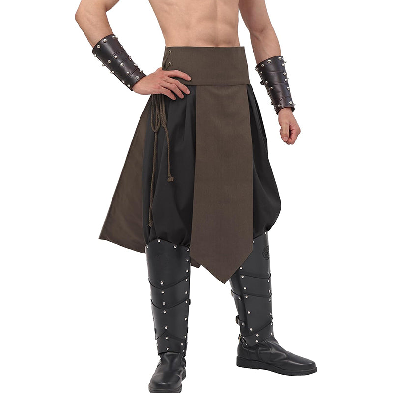 Men Medieval Renaissance Adjustable Loincloth Knight Warrior Linen Loincloth LARP Costume Accessories