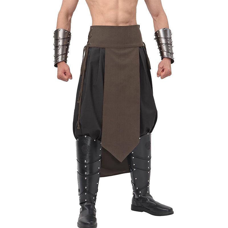 Men Medieval Renaissance Adjustable Loincloth Knight Warrior Linen Loincloth LARP Costume Accessories