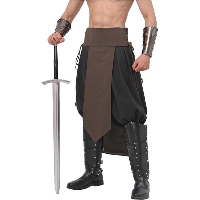 Men Medieval Renaissance Adjustable Loincloth Knight Warrior Linen Loincloth LARP Costume Accessories