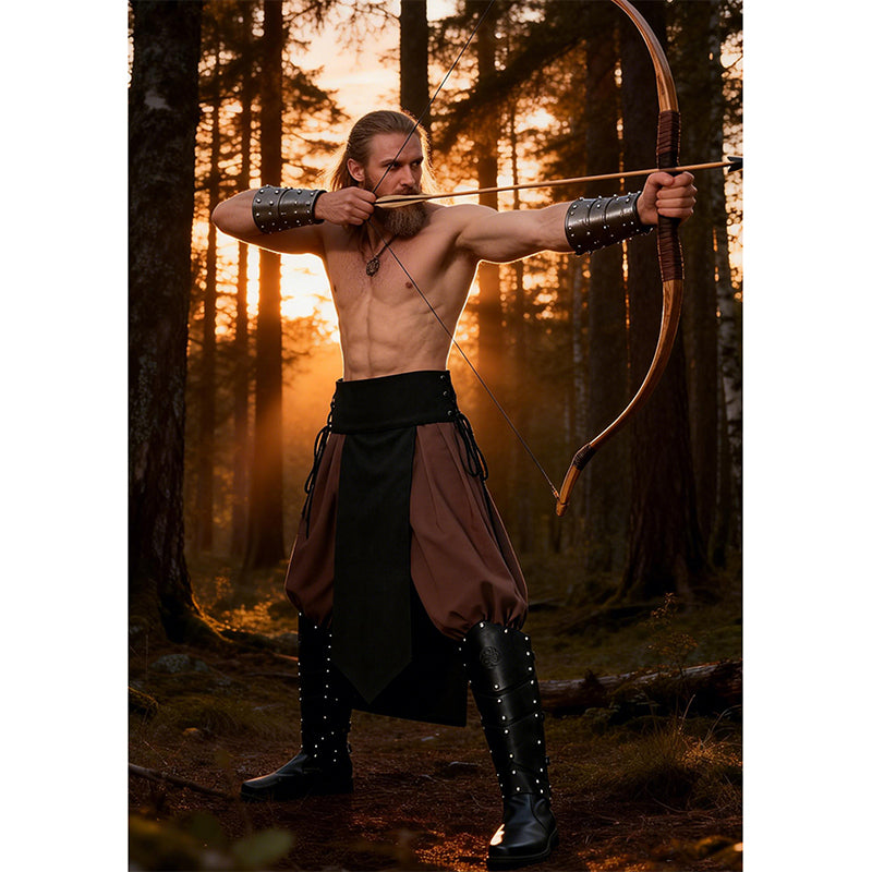 Men Medieval Renaissance Adjustable Loincloth Knight Warrior Linen Loincloth LARP Costume Accessories