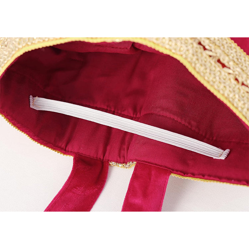 Men Pope Hat Adult Priest Headpiece Catholic Cardinal Cap Cosplay Costume Accessories