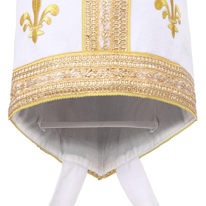Men Pope Hat Adult Priest Headpiece Catholic Cardinal Cap Cosplay Costume Accessories