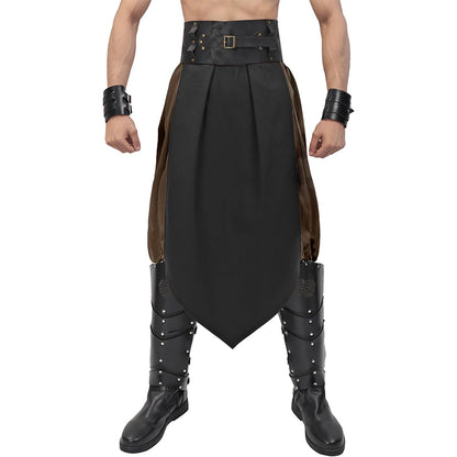 Men Renaissance Medieval Linen Loincloth Warrior Knight Cosplay Costume Accessories