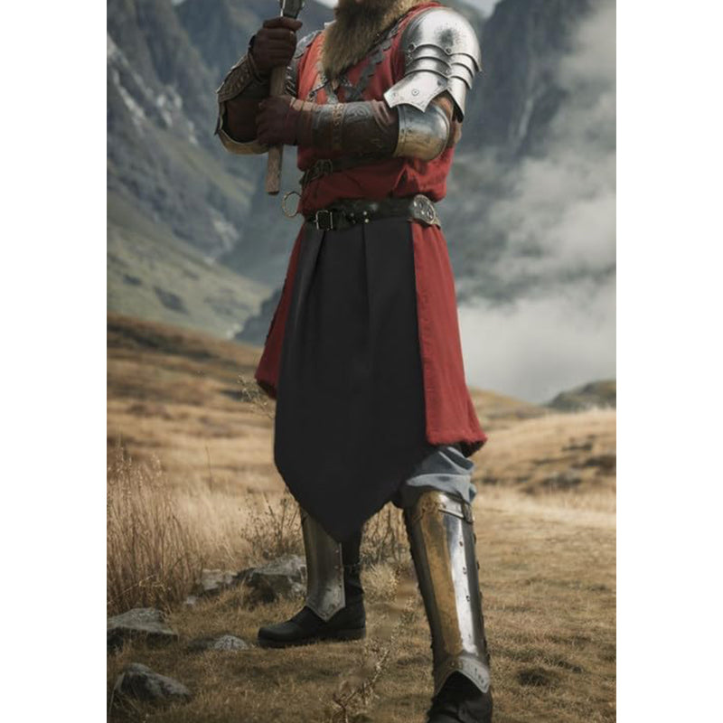 Men Renaissance Medieval Linen Loincloth Warrior Knight Cosplay Costume Accessories