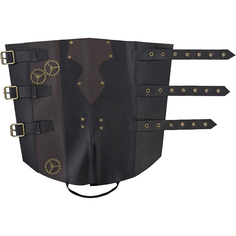 Men Steampunk Boot Covers Renaissance Pirate Leg Armors Leg Guard LARP Cosplay Costume Accessories For Party Daily Wear