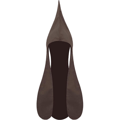 Men Women Medieval Coif Cap Renaissance Hat With Ear Flaps Thracian Cosplay Cap Peasant Hat Cosplay Costume Accessories