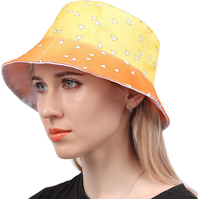 Men Women Unisex Bucket Hat Cosplay Hat Yellow Fisherman Hat Casual Cap Costume Accessories For Halloween Christmas Daily Wear