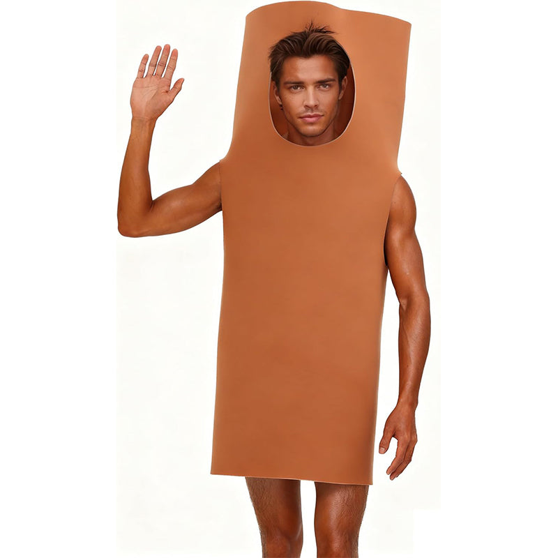 Men Wooden Stick Guys Costume Italian Brainrot DIY Cosplay Props For Halloween Party