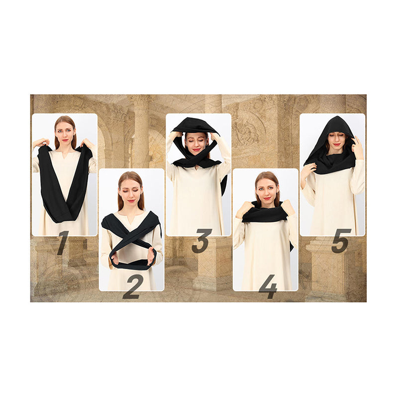 Renaissance Medieval Hood Cowl Ren Faire Hood Hat Vintage Accessories