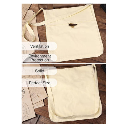 Renaissance Medieval Small Pilgrim Pouch Bag Viking Canvas Shoulder Bag