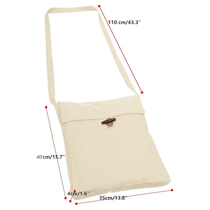 Renaissance Medieval Small Pilgrim Pouch Bag Viking Canvas Shoulder Bag