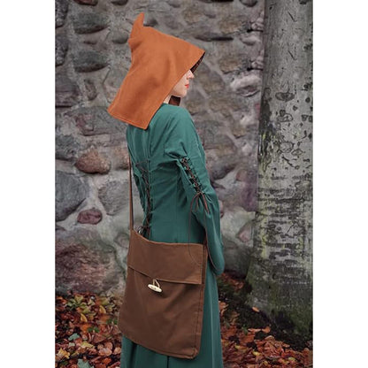 Renaissance Medieval Small Pilgrim Pouch Bag Viking Canvas Shoulder Bag