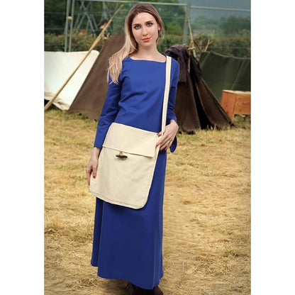 Renaissance Medieval Small Pilgrim Pouch Bag Viking Canvas Shoulder Bag