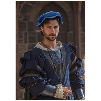 Renaissance Tudor Flat Beret Hats French Beret Hats Painter Cap Classic Medieval Hats Costume Accessories