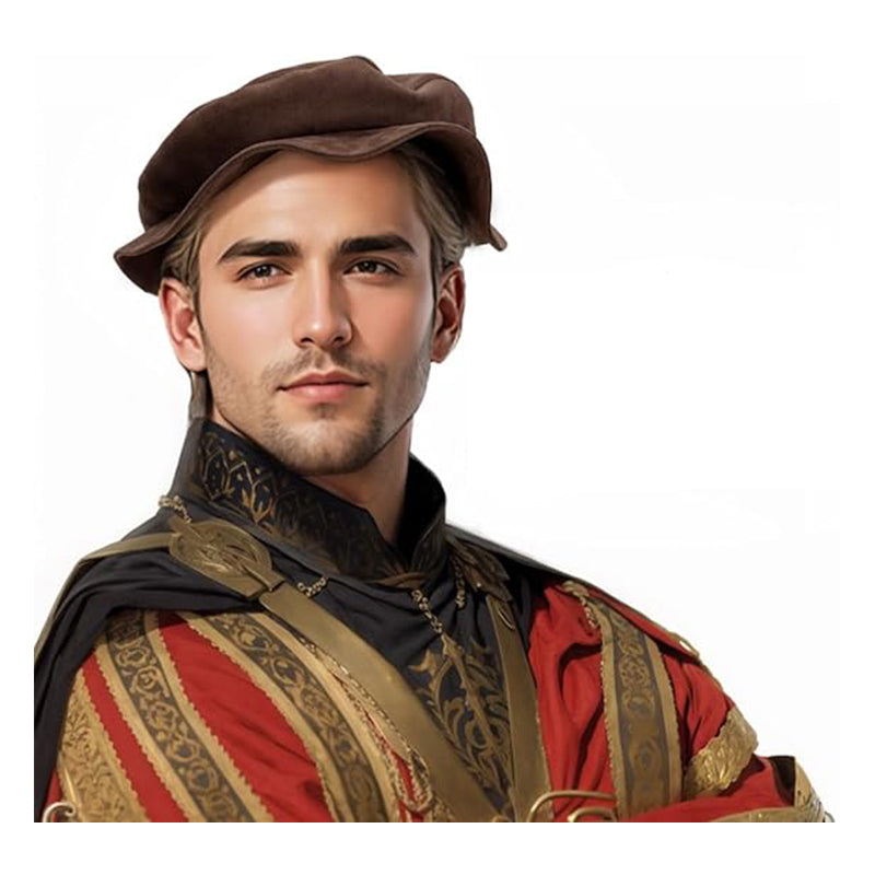 Renaissance Tudor Flat Beret Hats French Beret Hats Painter Cap Classic Medieval Hats Costume Accessories