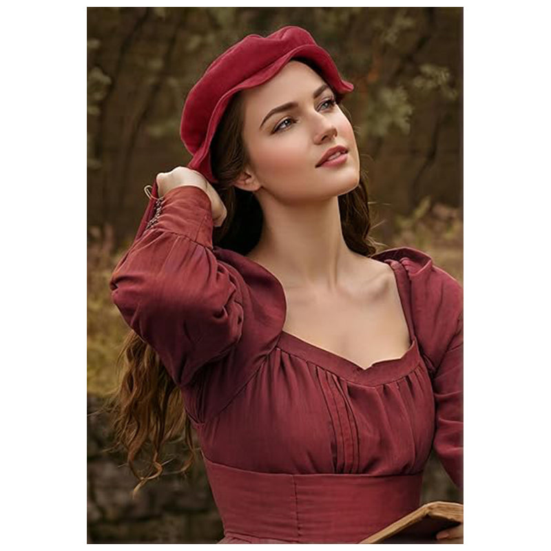 Renaissance Tudor Flat Beret Hats French Beret Hats Painter Cap Classic Medieval Hats Costume Accessories