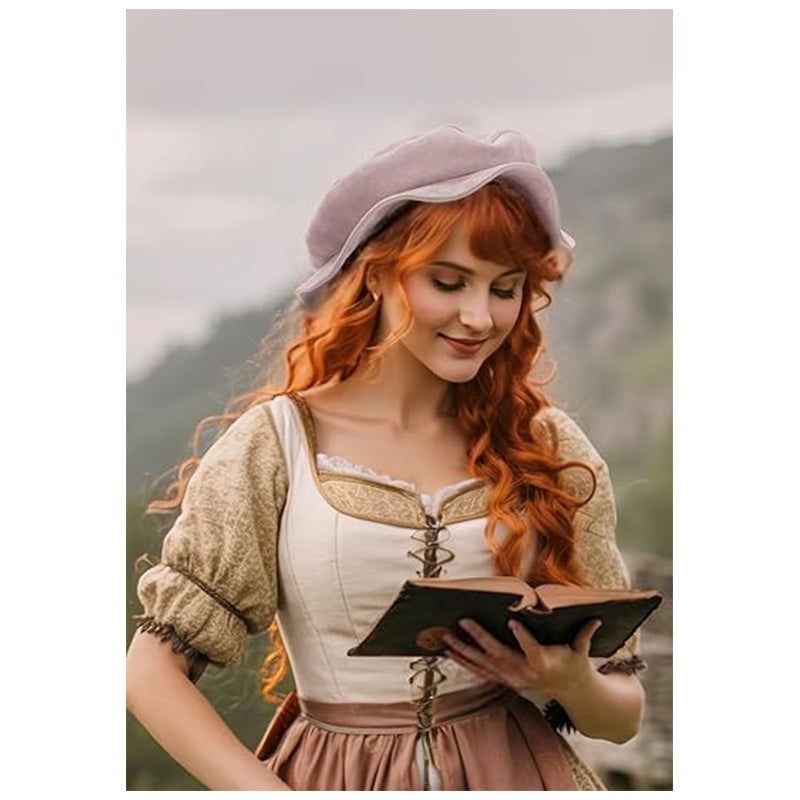 Renaissance Tudor Flat Beret Hats French Beret Hats Painter Cap Classic Medieval Hats Costume Accessories