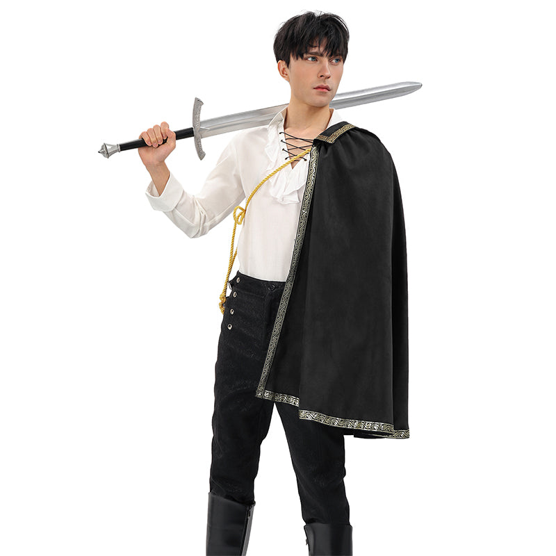 Renaissance Tudor Half Shoulder Cape Medieval Cloak Shawl LARP Ren Faire Costume Shawl Cloak