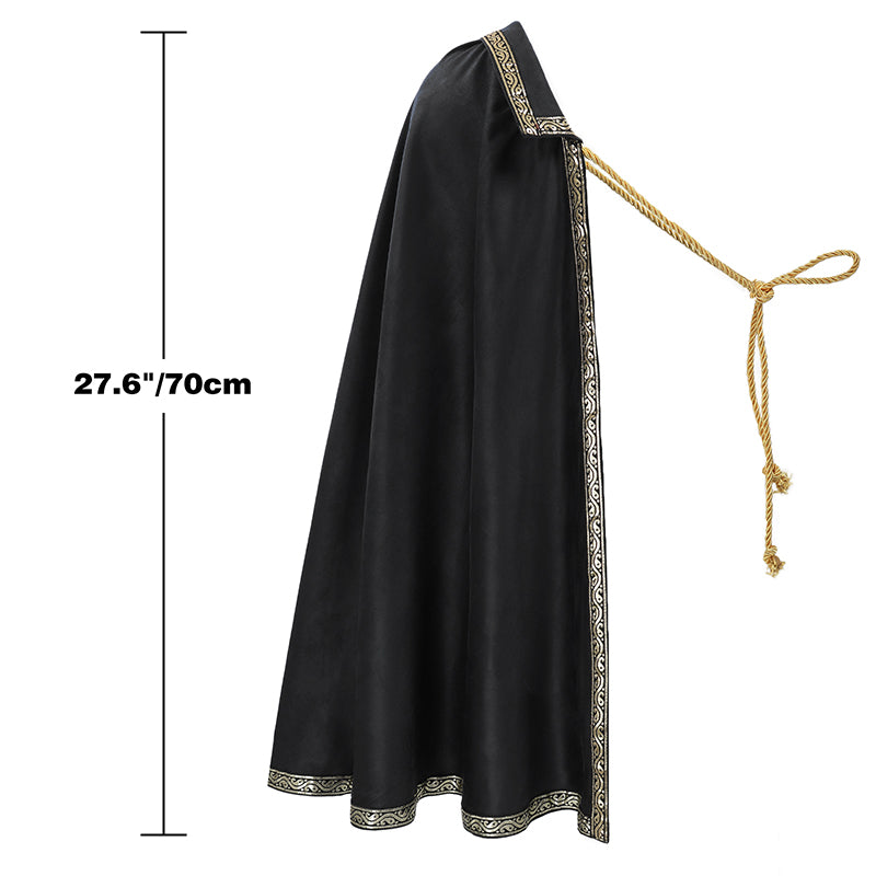 Renaissance Tudor Half Shoulder Cape Medieval Cloak Shawl LARP Ren Faire Costume Shawl Cloak