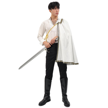 Renaissance Tudor Half Shoulder Cape Medieval Cloak Shawl LARP Ren Faire Costume Shawl Cloak