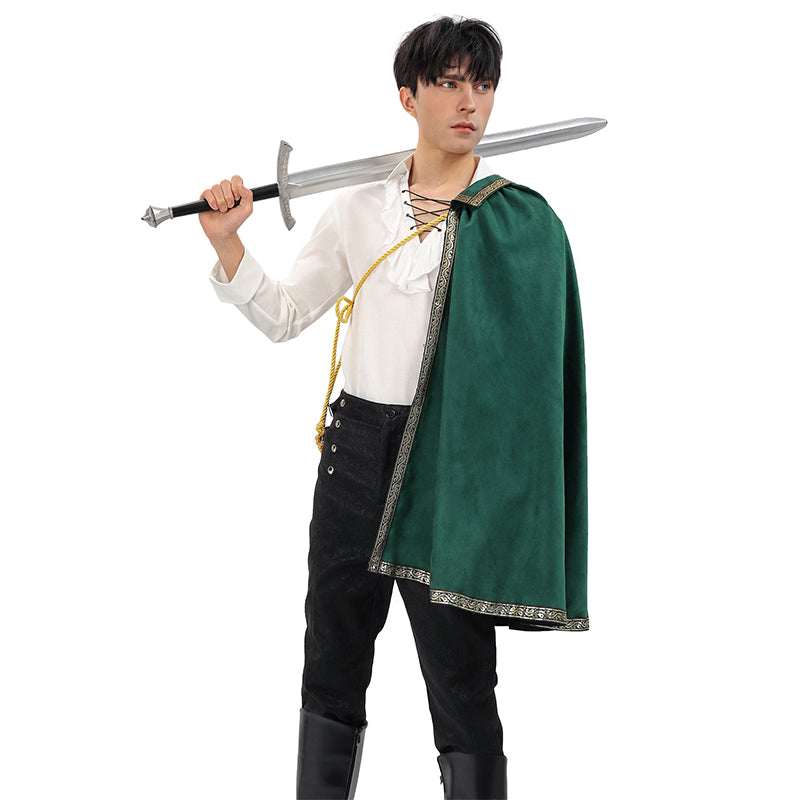 Renaissance Tudor Half Shoulder Cape Medieval Cloak Shawl LARP Ren