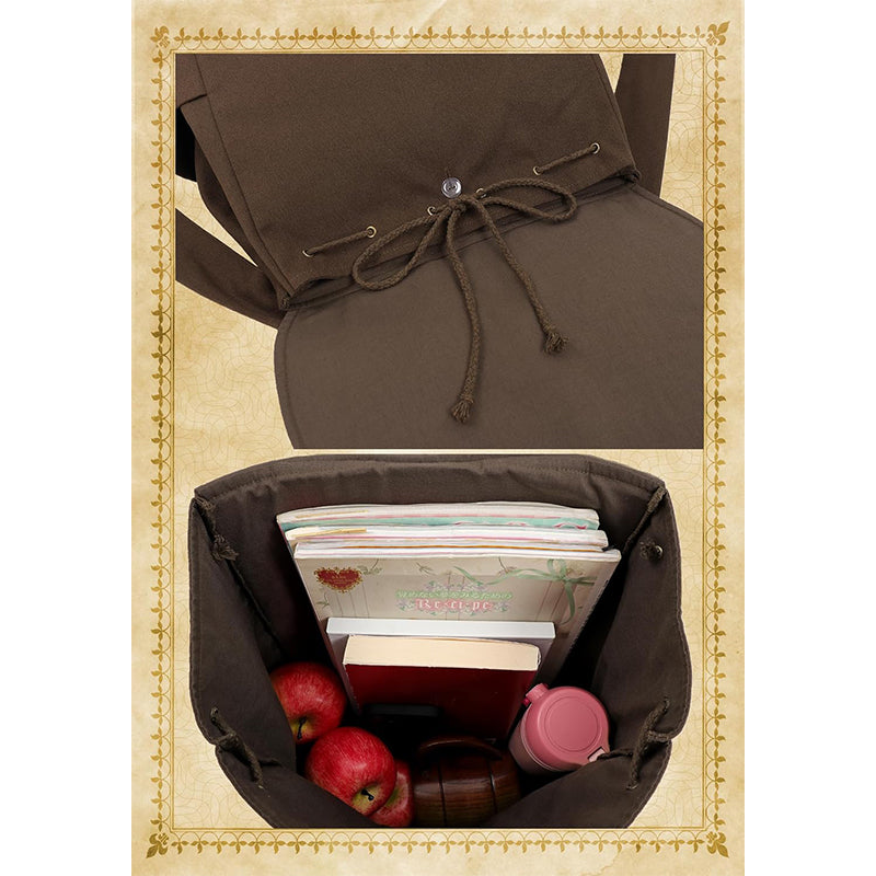 Renaissance Vintage Canvas Bag Medieval Travel Rucksack Backpack Costume Accessories Bag