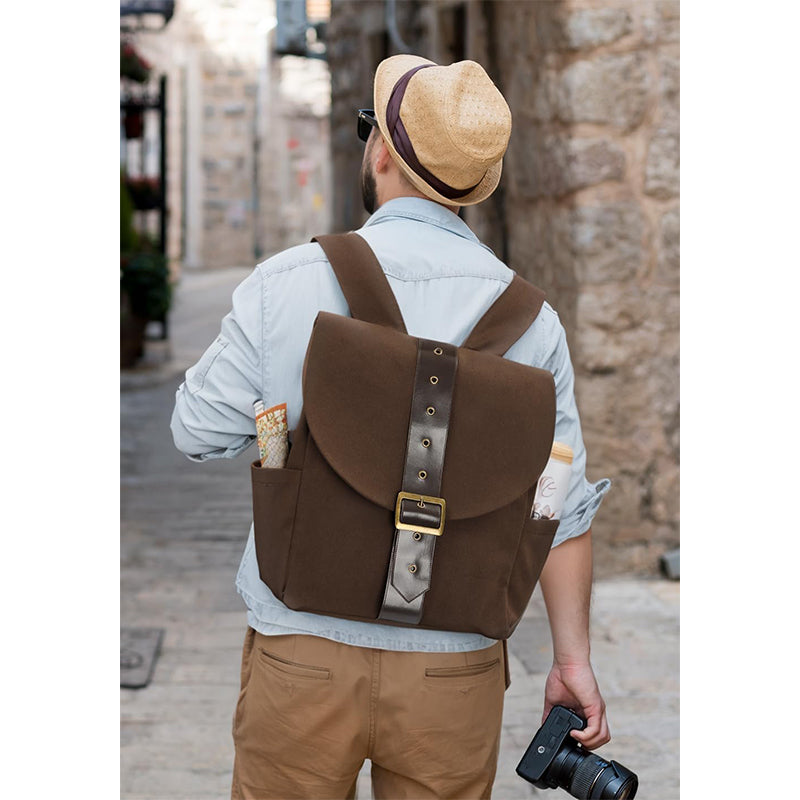 Renaissance Vintage Canvas Bag Medieval Travel Rucksack Backpack Costume Accessories Bag