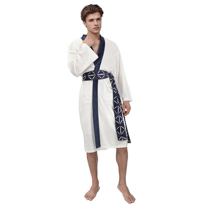 Ryomen Sukuna Men Anime Robe Bathrobe Pajamas Cosplay Costume Adults Long Bathrobes